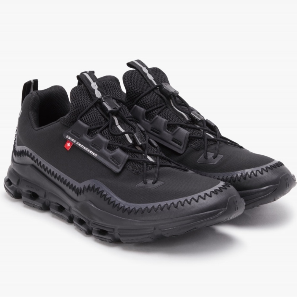 ON CLOUD CLOUDAWAY TRAINERS SNEAKER ALL BLACK SIZE 9 EUC